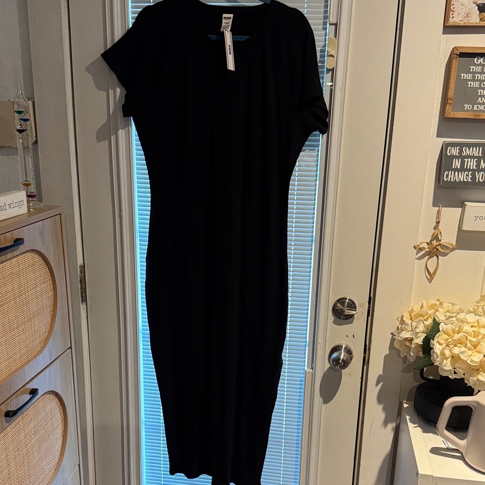 Victoria's Secret Classic Black Midi Dress